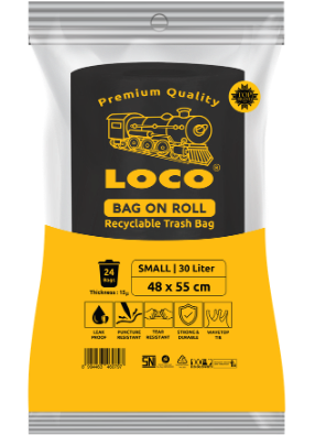 LOCO Bag On Roll Hitam 48