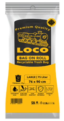 LOCO Bag On Roll Hitam 76x90
