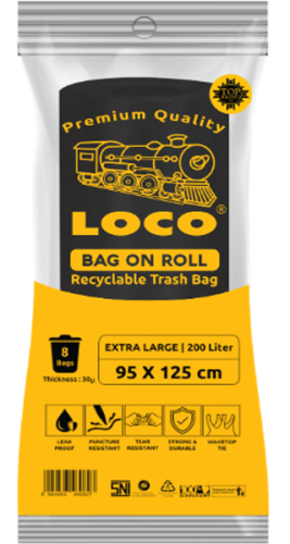 LOCO Bag On Roll Hitam 95x125
