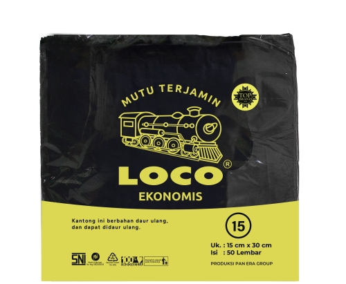 LOCO Ekonomis Hitam 15x30