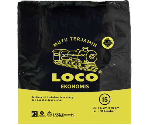 LOCO Ekonomis Hitam 15x30
