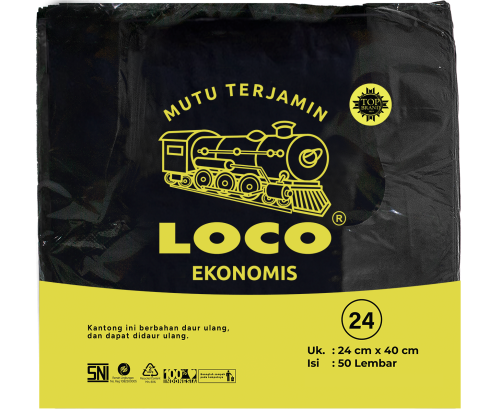 LOCO Ekonomis Hitam 24x40