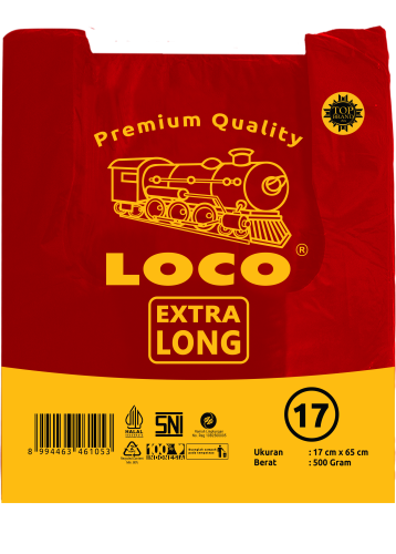 LOCO Extra Long Merah 17x65