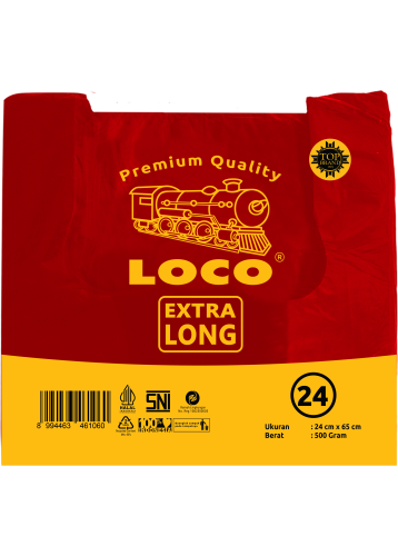 LOCO Extra Long Merah 24x65