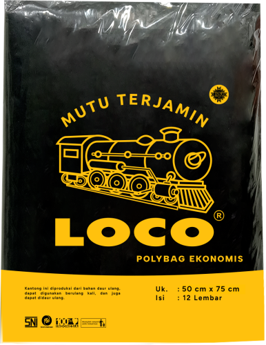 LOCO Polybag Ekonomis Hitam 50x75