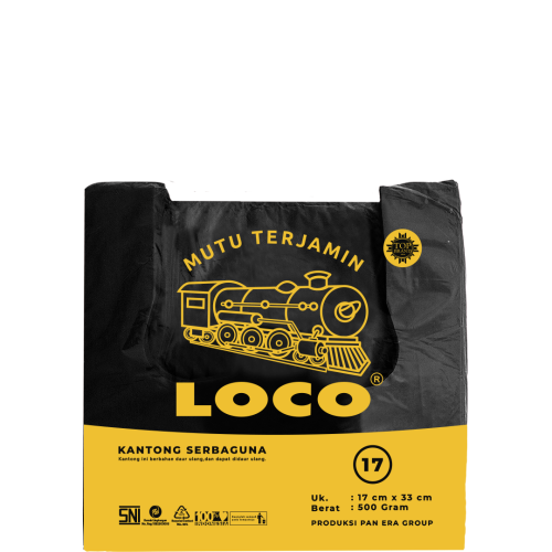 LOCO Tebal Hitam 17x33