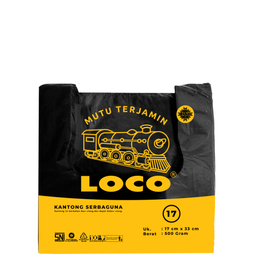 LOCO Tebal Hitam 17x33