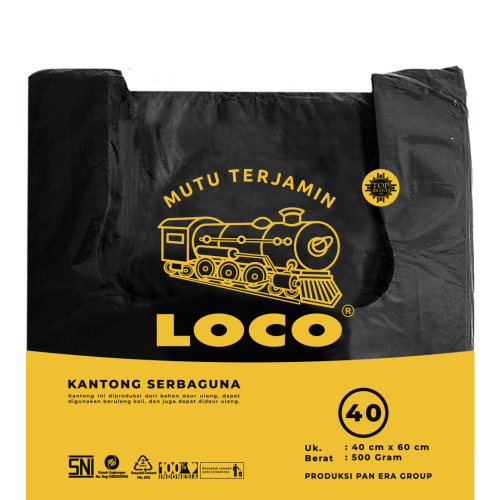 LOCO Tebal Hitam 40x60
