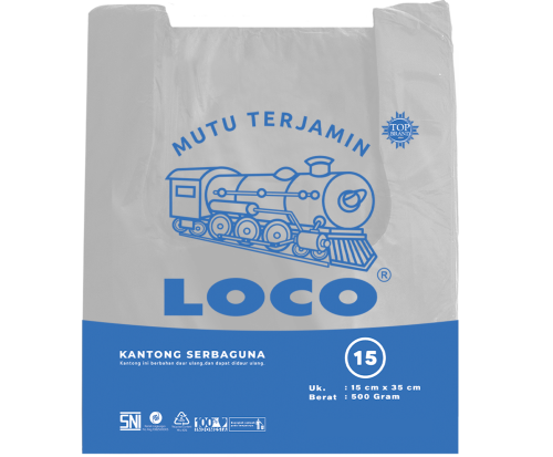 LOCO Tebal Putih 15x35