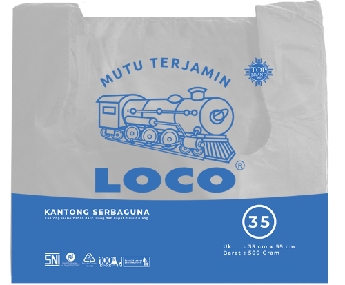 LOCO Tebal Putih 35x55