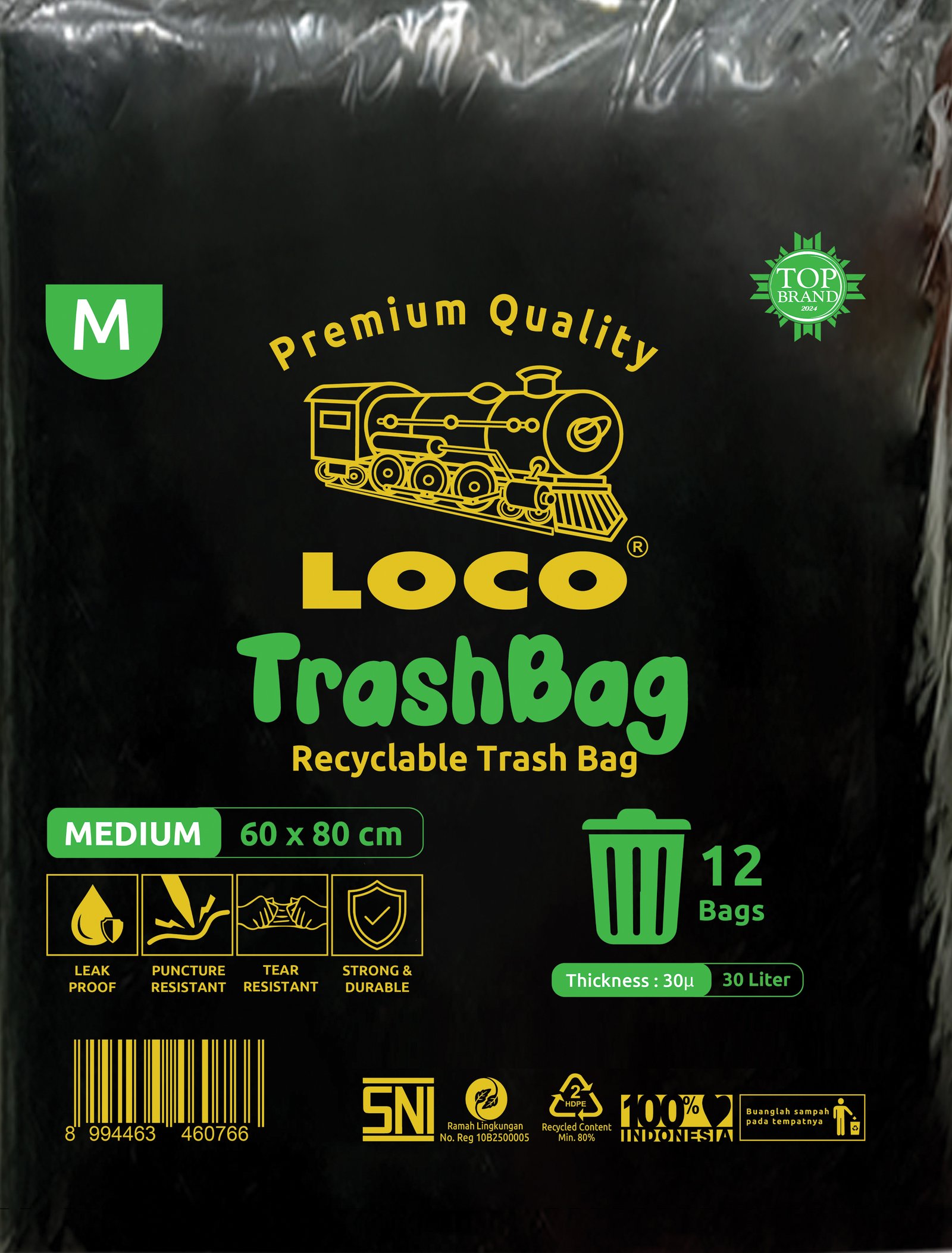LOCO Trashbag Hitam 60